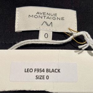 Avenue Montaigne, Black, Flat Front, Ankle Slacks, Size 0, NEVER WORN